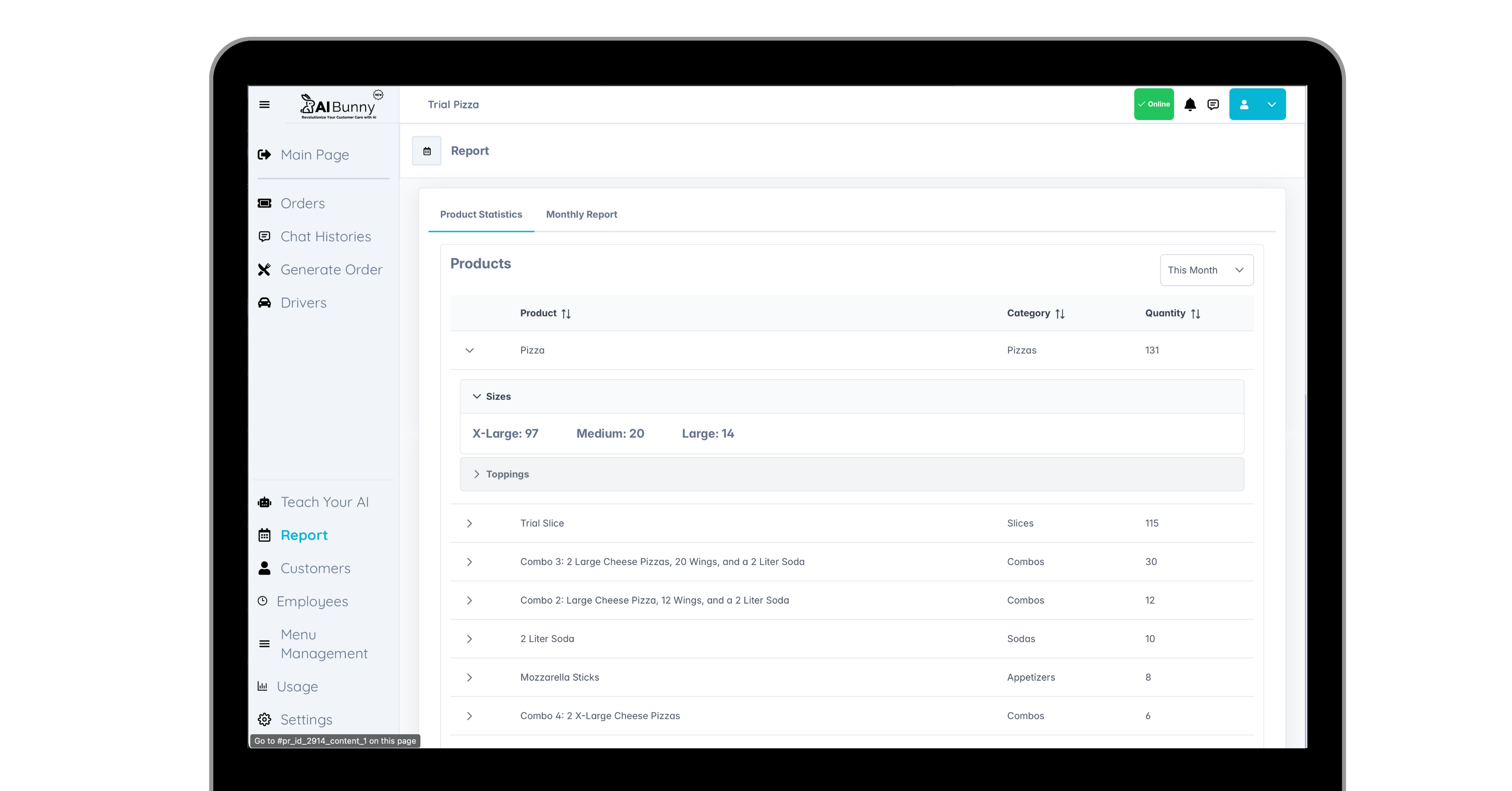 Sales Analytics Dashboard