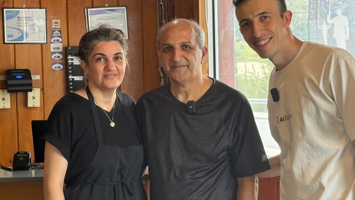 Habib at their restaurant in Auburn, MA